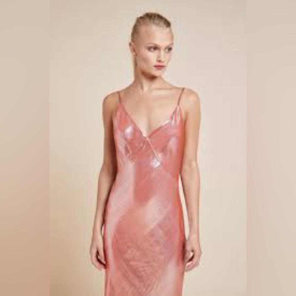 Olivia Von Halle x Disney Issa Grace Silk Lurex Slip Dress - Small